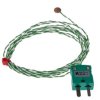 Termopara z tarczą miedzianą K średnica 6.35mm długość 2m 0°C → +200°C Wtyk miniaturowy RS PRO