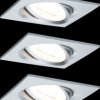 93456 Nova Coin recessed light, 6 W, 2700 K, 50°, square, turned alumi