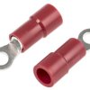 Zacisk oczkowy rozmiar przewodu 1.5mm² Ø , M3 izolowany średnica wew 3.2mm Czerwony RS PRO