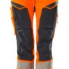 Mascot Workwear 19078-511 Pomarańczowy, Granatowy Impregnowany, Niewielka masa Spodnie odblaskowe 136 cm