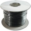 Telephone cable, 4-wire, 4 x AWG 26, black, AK-460700-100-S, package with 100 meters