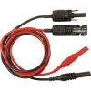 Cliff CIH7250 Test Lead Set 1m MC Plug Socket 4mm, Red/Black, 1pc