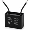 Kondensator silnikowy 5uF 450VAC CBB61 rozruchowy przewody