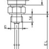 Jumo Czujnik temperatury Głowica - odlew aluminiowy / Gwint - stal nierdzewna Rodzaj czujnika Pt100 -50 do 400 °C Długoś
