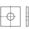 Podkładki prostokątne TOOLCRAFT 106777 26 mm 80 mm cynkowany galwanicznie stal 25 szt.