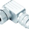Jack, M12, 8 pole, screw connection, screw locking, angled, 99 1486 822 08
