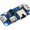 Waveshare Ethernet / USB HUB HAT (B) for Raspberry Pi Series, 1x RJ45, 3x USB 2.0