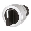 EAO 46-2828.4CV0.001 Knob selector switch, black, flush-mount, 2-position, Cam A
