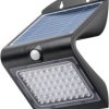 Solarny kinkiet LED z czujnikiem ruchu, 4 W czarny 77429