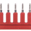 Mostek grzebieniowy 5-torowy czerwony 2002-405/000-005 TOPJOBS