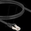 80752 RJ45 Network Cable Cat.8.1 S/FTP plug 45° left angled to plug st