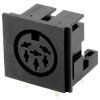 Connfly DS1093-07-BN60X Socket Horizontal Mount 6 Pins Black 1 piece