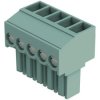 PCB connector, 6 pole, pitch 3.5 mm, straight, green, 14310614402000