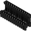 Pin header, 24 pole, pitch 5.08 mm, straight, black, 1829230000
