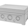 Obudowa ogólnego użytku Poliwęglan szerokość zew. 122 mm długość zew. 187 mm wys. zew. 90 mm RS PRO IP65 Szary