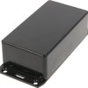 ABS enclosure, (L x W x H) 120 x 65 x 40 mm, black (RAL 9005), IP54, 1591CSFLBK