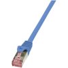 LogiLink CQ2086S RJ45 Patch Cable Cat.6 S/FTP 7.5m Blue LSZH 1 pc(s)