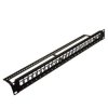 Patch panel 24-port 1U 19 pusty do Keystone z organizerem kabli Patch