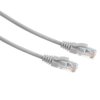 Patchcord LAN UTP kat. 6, 1 m, szary, wtyki RJ45