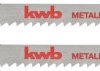 Brzeszczoty do wyrzynarek, obróbka metali, HSS, 2 x zgrubne kwb 611330 2 szt.