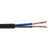 Przewód mieszkaniowy H03VV-F (OMY) 2x0,75 czarny 300/300V /25m/