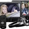 Odtwarzacz DVD na zagłówek z 2 monitorami Lenco DVP-939 DVP-939, 1 szt.