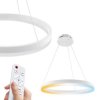Lampa wisząca LED, 53W, 3710lm, 3CCT, IP20, biała, z pilotem, ściemnialna, HARVEY HOROZ