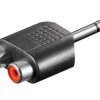 Adapter RCA, gniazdo stereo na wtyk mono AUX 6,35 mm 1x wtyczka...