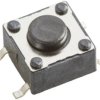 Klosz do przycisku dotykowego SPST 50 mA przy 12 V DC 4.3mm 0.9mm Montaż powierzchniowy