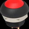 Pushbutton, 1 pole, red, unlit , 0.12 A/125 VAC, 0.2 A/50 VDC, 13.6 mm, IP68, 1-2329383-7