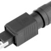 FO plug, SC, GOF/POF, multimode, ceramic, black, 100007600