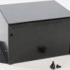 Aluminum enclosure, (L x W x H) 127 x 102 x 76 mm, black (RAL 9005), IP32, 1411FBLBK