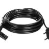 Kabel zasilający kątowy EURO (radiowy) CEE 7/16 - IEC 320 C7 5m 97355