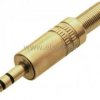 Jack 3,5 WTYK stereo złoty