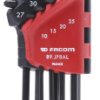 Zestaw kluczy Torx typu L, 8 szt., Facom