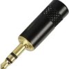 Złącze męskie jack 3,5 mm NYS 231 B Rean AV NYS 231 B-CON złącze męskie proste Ilość styków: 3 stereo czarny 1 szt.