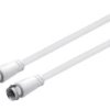 A+/Sat-M/M-1000-Wh Kabel 10M F Wtyk, Z Obu Stron Pvc Klasa Ekranowania A+ Biały