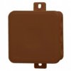 Puszka hermetyczna V5, termoplast 75x75x41 IP54, brązowa - klik, 12 osłabień