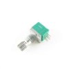 Potencjometr obrotowy 2x1k, lin, 9x11, dł osi 15mm