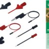 Zestaw przewodów i złączy pomiarowych, zawartość: Przewód pomiarowy, zaciski pomiarowe, sondy pomiarowe