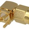 Wtyk; SMA; M-SMA-902-P; przewlekany (THT); RG174 50 Ohm; kątowe 90°; impedancja 50 Ohm; złoty; Connectar; RoHS
