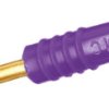 Wtyk testowy Męski Połączenie lutowane typ Złącze testowe Fioletowy 10A Staubli rozmiar 2mm