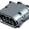 Socket, unequipped, 4 pole, straight, 1 row, black, 1-1718628-1
