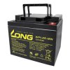 Long WPL45-12 12V 45Ah AGM Battery 199x171x166mm M6 Connector Low Self-Discharge