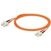 Fibre optic cable, SC to SC, 0.5 m, OM1, multimode 62.5 µm, 1433960005