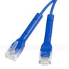 Patchcord UTP-K6a; 0,25 m; niebieski; LSOH/LSZH, ultra flex