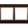 SIMON 54 Ramka 2 podwójna Nature-Drewno ZŁOTE WENGE IP20/IP44* (*IP44-należy zastosować zestaw uszczelek DUN2) DRN2/85 KONTAKT S