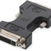 Adapter, DVI-D plug (24+1) to DVI-I socket (24+5), black, AK-320502-000-S