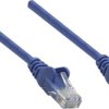 kabel LAN Intellinet 739931, 1 szt., RJ45, CAT 6, U/UTP, 0.25 m, niebieski