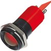Lampka kontrolna do montażu panelowego 24V ac, czerwona 22mm LED Końcówka lutownicza RS PRO